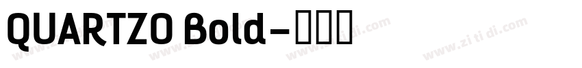 QUARTZO Bold字体转换